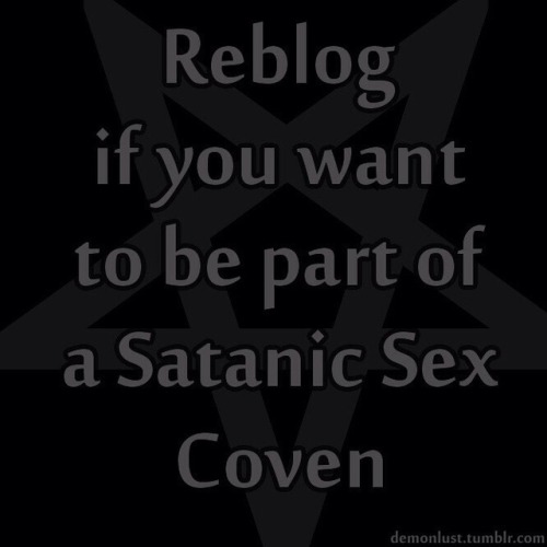 chemperv: satansexaddict: gaysatanicbrotherhood: GaySatanicBrotherhood.com Hail Satan, yes, I Will !