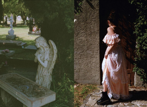 flthywtch: Cemetery + Self Portrait by Arianna May on 35mm (Summer 2019)IG: filthywitch