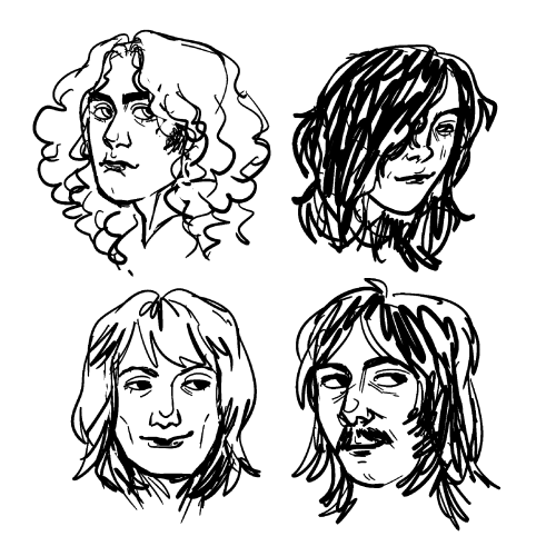 Sketches Of My Favorite Bands Atm :)