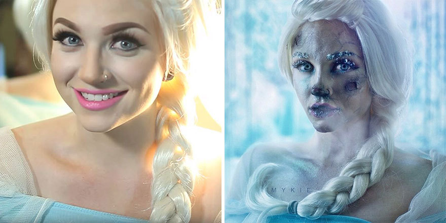 sixpenceee:  Mykie is a self-taught LA based professional beauty and special effects