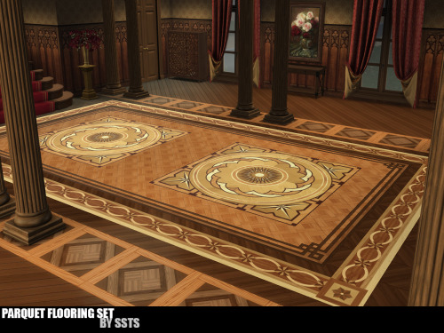 strangestorytellersims:strangestorytellersims: PARQUET FLOORING SET by SSTS New meshes Base game com