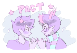 plushi:  somee pastel erikar!! headcanon that the pact was made with a pinky promise pls„,