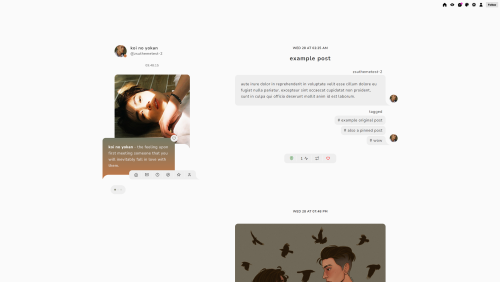 taezs:koi no yokan: blog theme by @taezsblog theme inspired by various messaging platforms. responsi