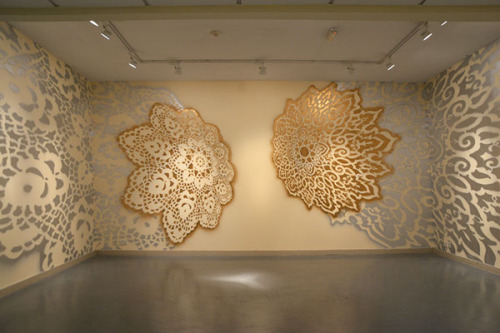 lustik:  Entanglement, Sharjah UAE 2014 - NeSpoon PL Lustik:  twitter | pinterest | etsy
