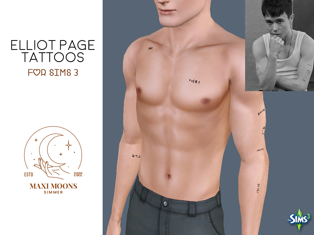 Mod The Sims  Tattoo MEGAPACK  18 tattoos