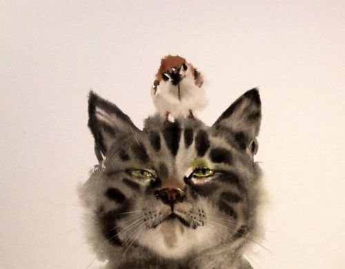 Yutaka aka Yutaka Murakami aka 村上豊 (Japanese, b. Kyoto, Japan, based Ashiya, Hyogo, Japan) - Cats  P