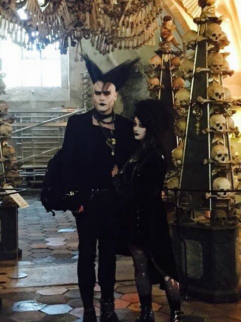 itsblackfriday:A lovely girl took a photo of us at the Sedlec Ossuary and sent it :3