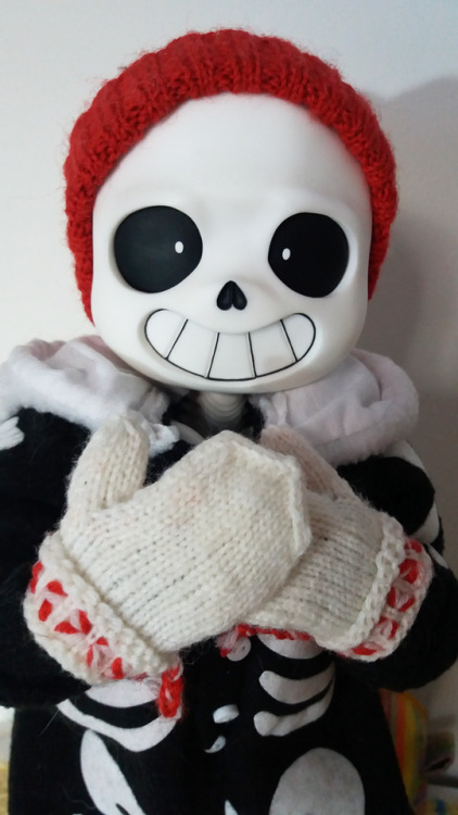 theslowesthnery:during my forced hiatus i also made some stuff for my sansy boy! mostly knit stuff, 