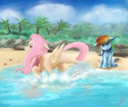 At The Beach by Miokomata  x3