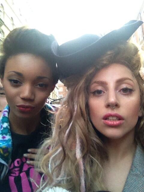 ladyxgaga:  Lady Gaga spotted in London a few moments ago.