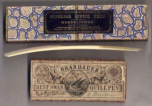 Quill boxes with quills, second half of the 19th century. Source