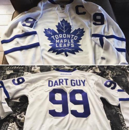In honor of the Toronto Maple Leafs fan known as Dart Guy. (puckyeahpodcast)