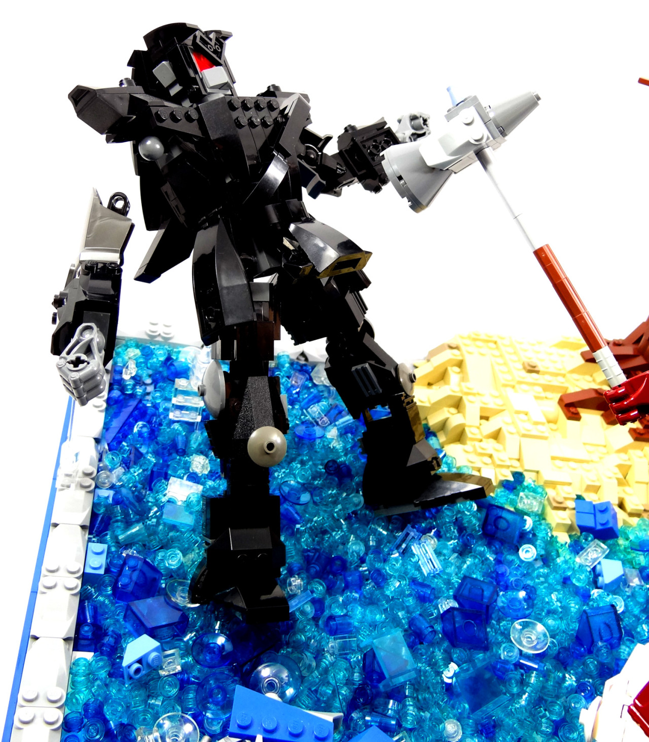 vonbrunk:  &ldquo;Dark Link Battle&rdquo; - original LEGO creation by Baron
