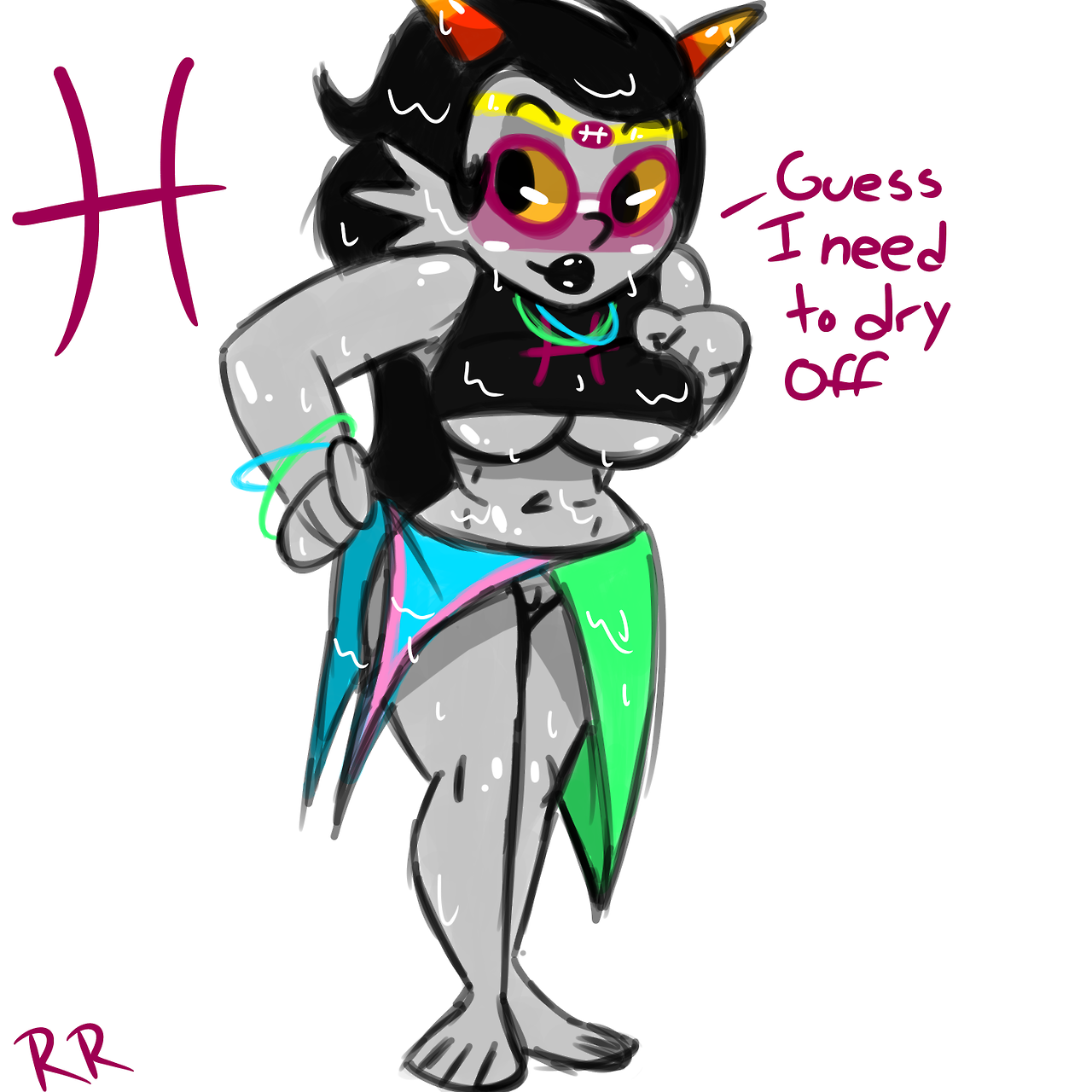 raunchyravenremix:  And Feferi. That’s all the Beta Troll girls. Should I do the