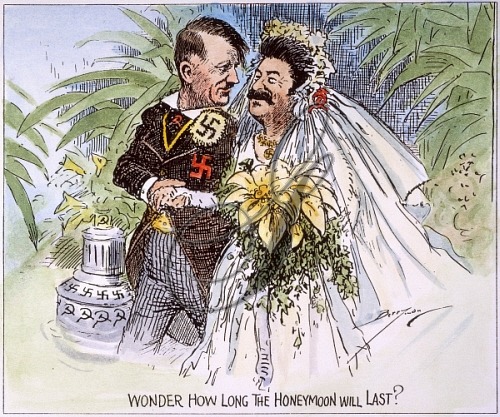 “Wonder How Long the Honeymoon Will Last”A political cartoon drawn by Clifford K. Barrym