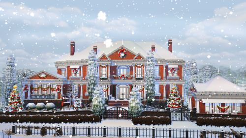 ❄️☃️CHRISTMAS COLONIAL! A beautiful big family home for your sims to spend the holidays in! •3 BDR 4