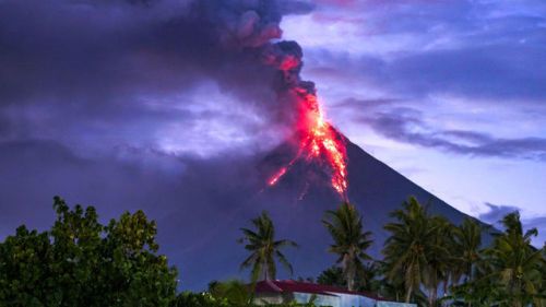 Eruptions of Mayon Mount Mayon in the Philippines is a spectacular mountain, with the beautiful volc
