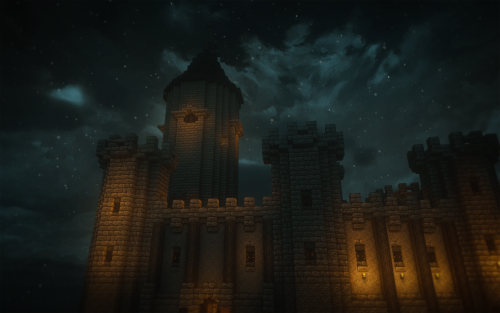 wynstiel: Sheridan’s castle at night(city of Diochus) This is AMAZING. Love. LOVE IT.