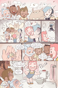 sweetbearcomic: Support Sweet Bear on Patreon -&gt; patreon.com/reapersun ~Read from beginning~ &lt;-Page 36 - Page 37 - Page 38-&gt; It’s the end of those guys I guess… New chapter starts next week! 