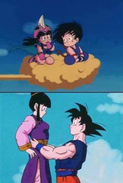 thisiselliz: pharaohnorman: Promised Love they never kissed or went on a date goku rawed her and died twice and had a green man raise his son  