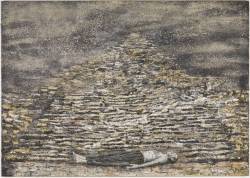 Anselm Kiefer:   Man under a Pyramid   (1996)