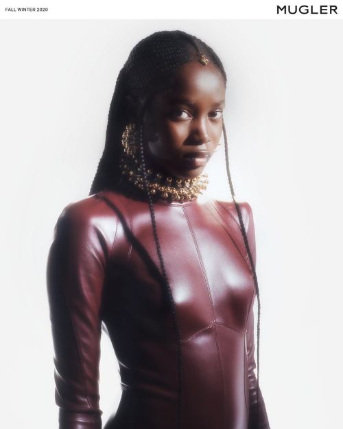 Mama Sané in Mugler Fall/Winter 2020