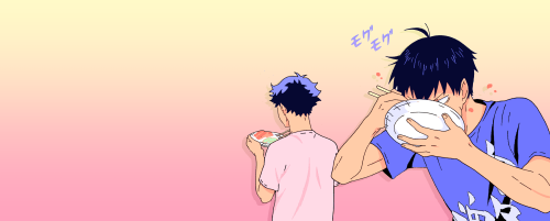 someone please teach Akaashi the Heimlich maneuver!