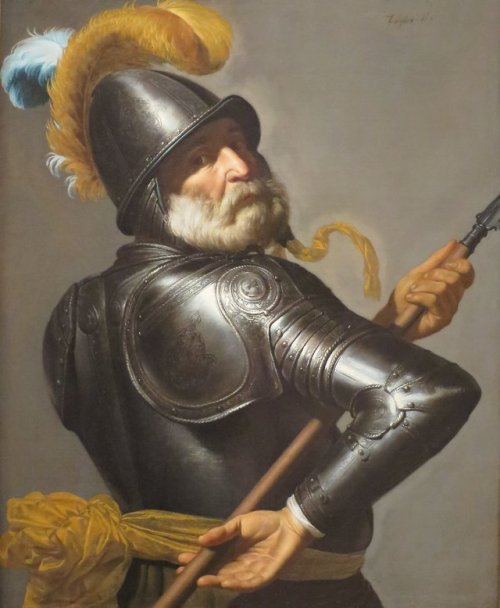 Mars Vigilant (Man in Armor Holding a Pike), Jan van Bijlert, ca. 1630