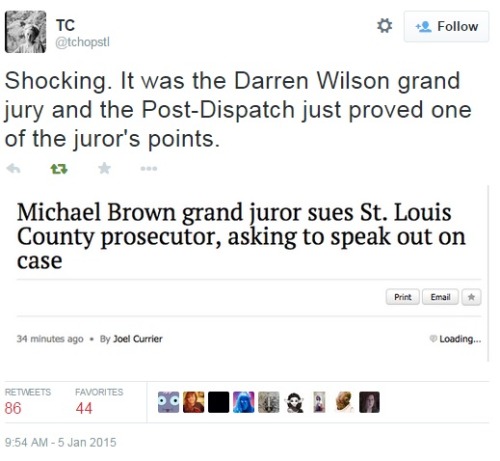 iwriteaboutfeminism: The ACLU of Missouri has sued Prosecutor Bob McCulloch on behalf of one of the 