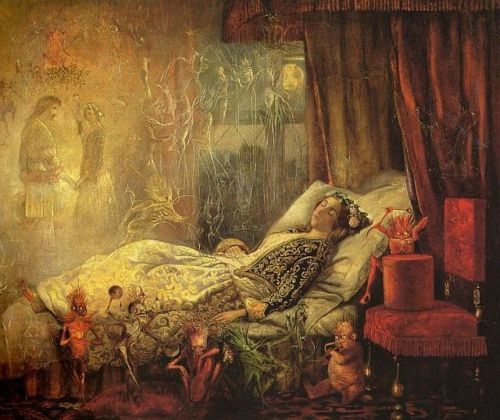 It’s World Sleep Day &hellip; so here are ‘Dreams’ (1857-58) by John Anster Fitzgerald (England, 181
