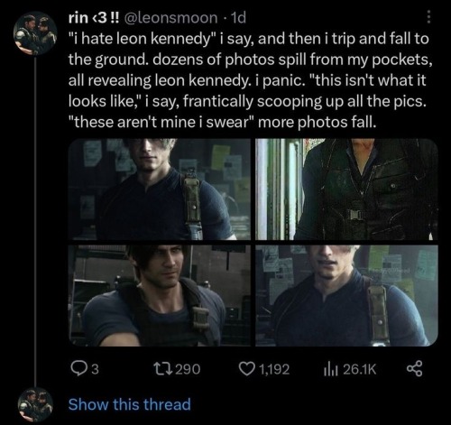 Krauser & That Fuckass Picutre He Has Of Rpd Leon For Whatever Gayass Reason