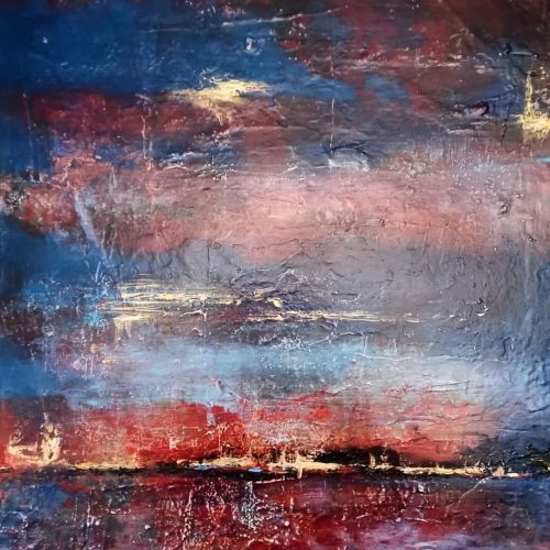 <p>Heady blues with deep sultry reds.</p>

<p>For me this piece evokes a seascape during twilight.</p>

<p>How do these colours make you feel?</p>

<p>I’m always here to chat about my art, please drop me a DM if you this piece speaks to you. </p>



<p></p>



<p>✨✨✨✨✨✨✨✨✨</p>

<p>#colours #color #twilight #dusk #dawn #colourcombination #naturelovers #skyscape #seascape  (at Calne)<br/>
<a href="https://www.instagram.com/p/CXjLgnKo6fy/?utm_medium=tumblr">https://www.instagram.com/p/CXjLgnKo6fy/?utm_medium=tumblr</a></p>