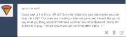 desolationrowmcr:  sipsydew:  ivyvine6:  NEW STRAIN OF ERICA VIRUS Previous messages containing the Erica Virus all were of the same profile picture, as seen in the bottom image. The top image is a message that I received in my inbox, of a very similar