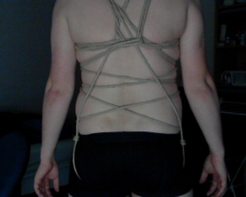 Some selfbondage i did with my new rope adult photos