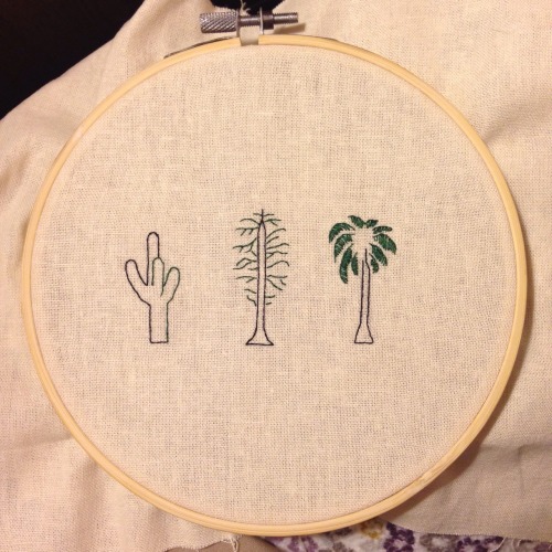 California flora embroidery