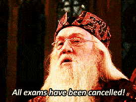 I’m posting it again, because I have tomorrow my first oral exam and I wish Dumbledore would be my headmaster and would say exactly THAT! Wish me luck ϟ