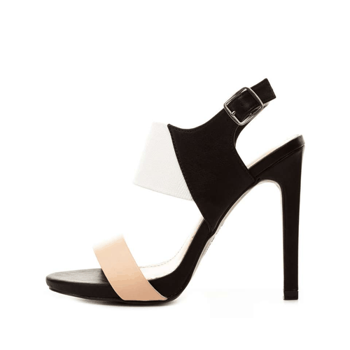 High Heels Blog colorblock-style: Color Block High Heel Sandals via Tumblr