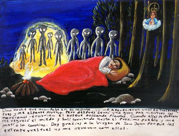ithankthevirgin:  One night I camped on the mountain. Then some extraterrestrials
