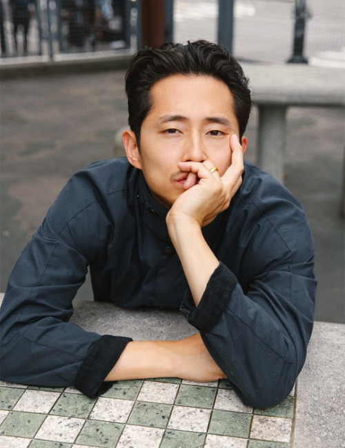 michonnegrimes: Steven Yeun photographed by Matteo Mobilio for GQ Magazine