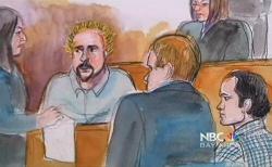 abloodymess:   This Guy Fieri courtroom sketch is maybe the best thing I have seen in my life. I would love to have this framed on my wall.  