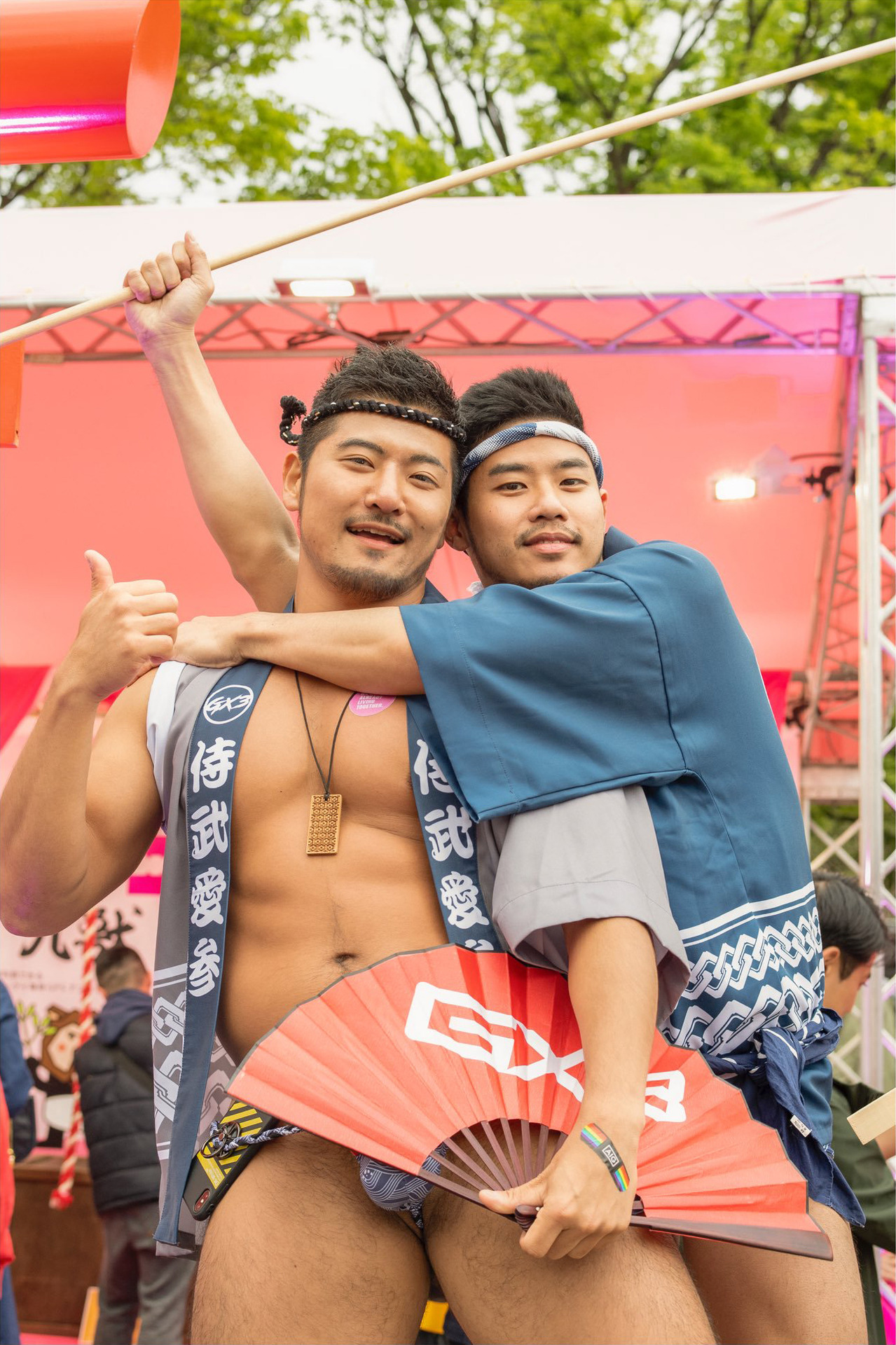 celebswhogetslepton:  Sasuke and Sio Chang at Tokyo Rainbow Pride