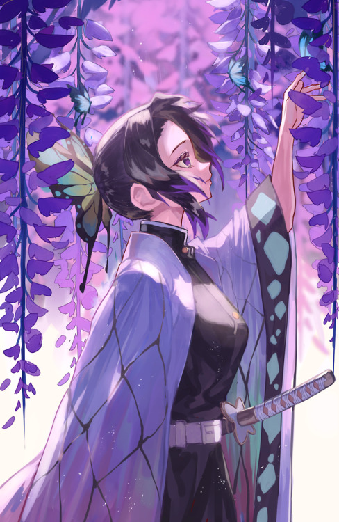 animepopheart: ★ 【Vic】 蝶 ☆ ⊳ shinobu (kimetsu no yaiba) ✔ republished w/permission ⊳ ⊳ follow me on 