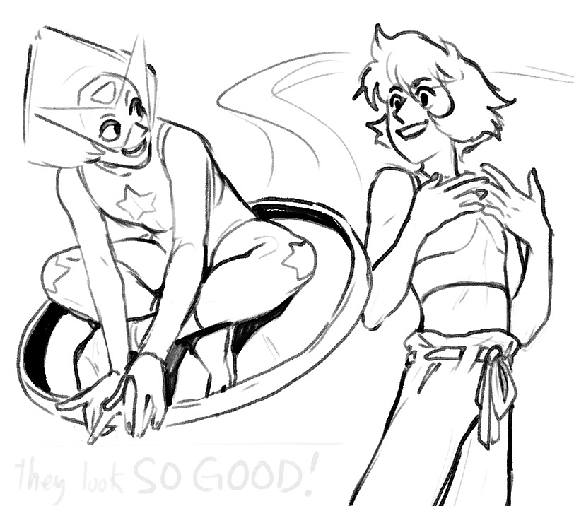 aei-sb: Also some silly Steven Universe sketches! Before and after the BIG “Change
