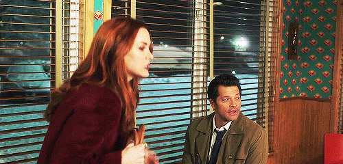 winchestersingerautorepair:inacatastrophicmind:Castiel and Anael in 14x17Really the best part ab thi