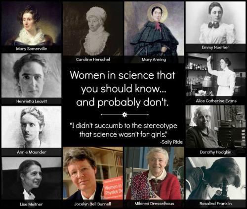gadaboutgreen:scienceyoucanlove:How many women can you guess? Do you remember/know what each one of 