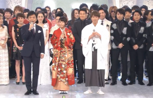 67th NHK Kohaku Uta GassenAiba did a splendid job in hosting and during the introduction, while he w