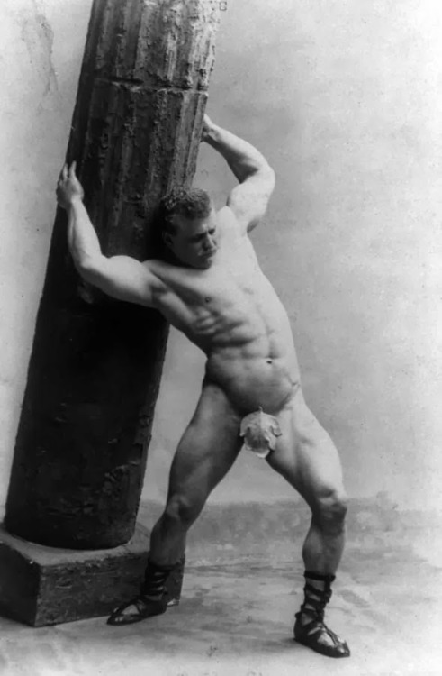 Late 19th century strongman Eugen Sandow.