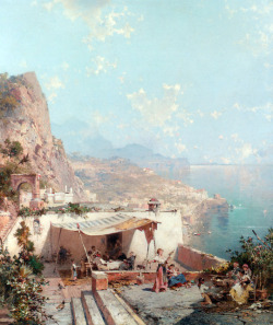 napolinostalgia:Amalfi, Golf of Salerno - Franz Richard Unterberger