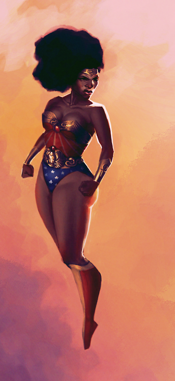 dalandofmilkandhoney:  Black Wonder Woman by bran storm aka  sicosa 
