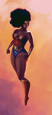 dalandofmilkandhoney:  Black Wonder Woman